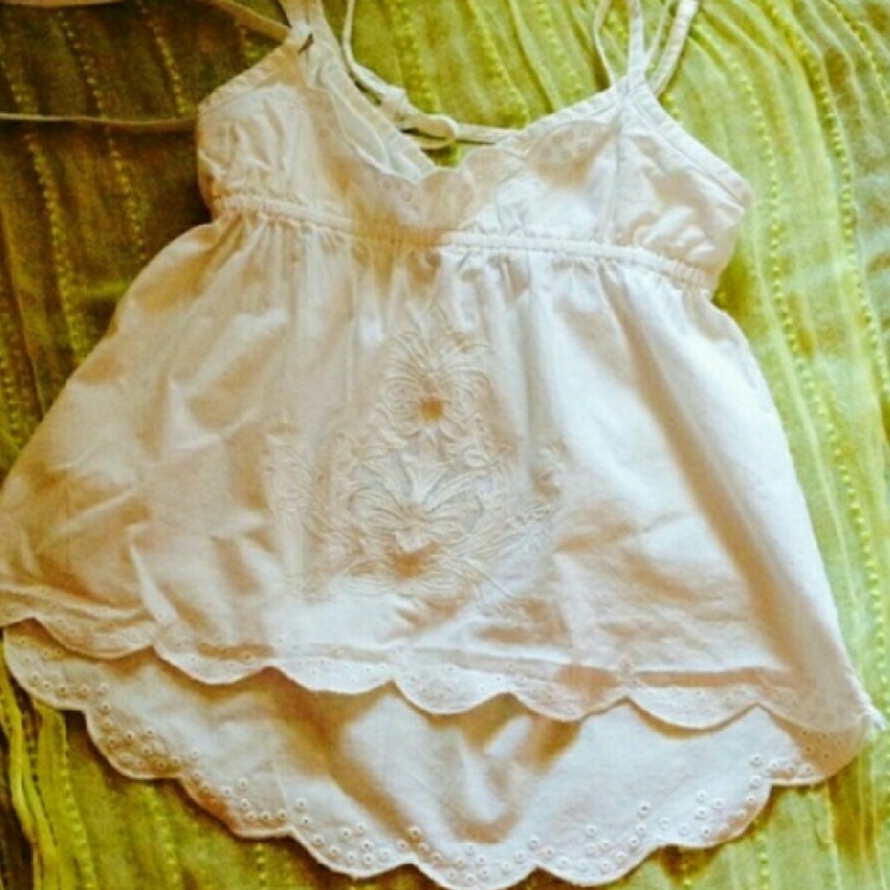 White halter top